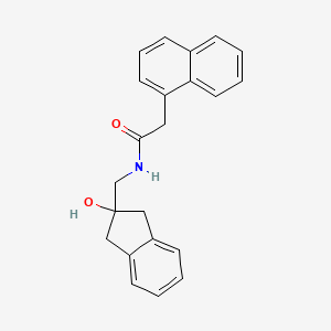 N-((2-hydroxy-2,3-dihydro-1H-inden-2-yl)methyl)-2-(naphthalen-1-yl)acetamide