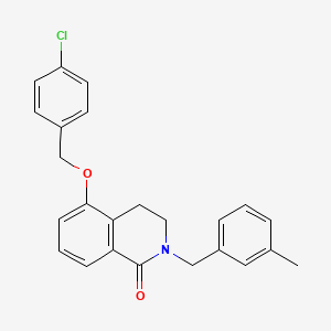 5-((4-chlorobenzyl)oxy)-2-(3-methylbenzyl)-3,4-dihydroisoquinolin-1(2H)-one