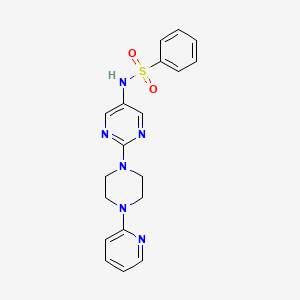 N-(2-(4-(pyridin-2-yl)piperazin-1-yl)pyrimidin-5-yl)benzenesulfonamide