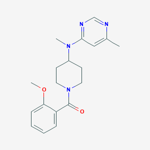 molecular formula C19H24N4O2 B2397555 N-[1-(2-methoxybenzoyl)piperidin-4-yl]-N,6-dimethylpyrimidin-4-amine CAS No. 2415554-59-3