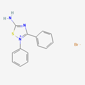 5-Amino-2,3-diphenyl-1,2lambda5,4-thiadiazol-2-ylium bromide