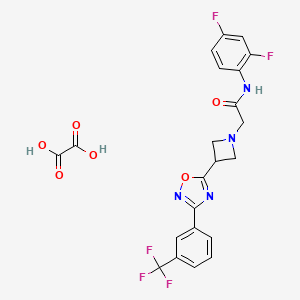 N-(2,4-difluorophenyl)-2-(3-(3-(3-(trifluoromethyl)phenyl)-1,2,4-oxadiazol-5-yl)azetidin-1-yl)acetamide oxalate