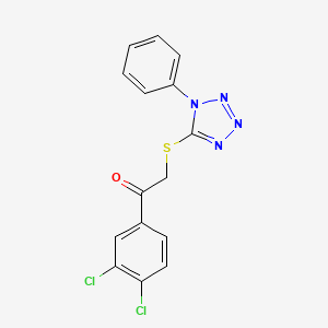 1-(3,4-Dichlorophenyl)-2-(1-phenyltetrazol-5-yl)sulfanylethanone