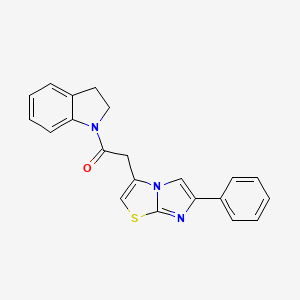 1-(Indolin-1-yl)-2-(6-phenylimidazo[2,1-b]thiazol-3-yl)ethanone