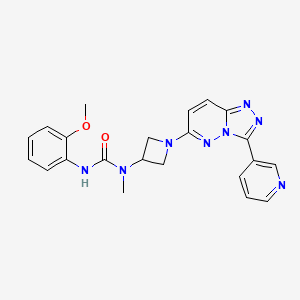 3-(2-Methoxyphenyl)-1-methyl-1-[1-(3-pyridin-3-yl-[1,2,4]triazolo[4,3-b]pyridazin-6-yl)azetidin-3-yl]urea