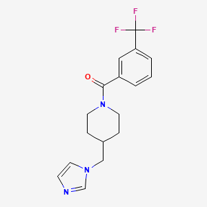 (4-((1H-imidazol-1-yl)methyl)piperidin-1-yl)(3-(trifluoromethyl)phenyl)methanone