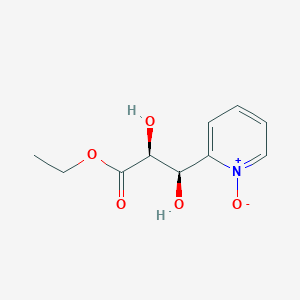 molecular formula C10H13NO5 B023976 Ethyl (2S, 3R)-2,3-Dihydroxy-3-(2-pyridinyl)propanoate, N-Oxide CAS No. 529474-73-5