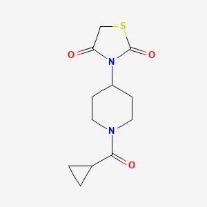 3-(1-(Cyclopropanecarbonyl)piperidin-4-yl)thiazolidine-2,4-dione