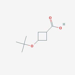 molecular formula C9H16O3 B2397633 3-(Tert-butoxy)cyclobutane-1-carboxylic acid CAS No. 2229193-84-2