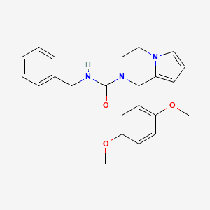molecular formula C23H25N3O3 B2397644 N-benzyl-1-(2,5-dimethoxyphenyl)-3,4-dihydropyrrolo[1,2-a]pyrazine-2(1H)-carboxamide CAS No. 899750-73-3