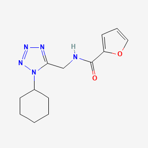 molecular formula C13H17N5O2 B2397647 N-((1-cyclohexyl-1H-tetrazol-5-yl)methyl)furan-2-carboxamide CAS No. 921503-67-5