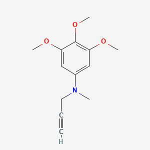 molecular formula C13H17NO3 B2397671 3,4,5-trimethoxy-N-methyl-N-(prop-2-yn-1-yl)aniline CAS No. 1394732-56-9