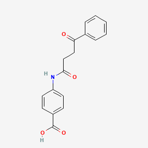 molecular formula C17H15NO4 B2397674 4-(4-Oxo-4-phenyl-butyrylamino)-benzoic acid 