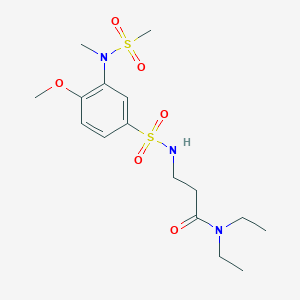 molecular formula C16H27N3O6S2 B2397715 C16H27N3O6S2 CAS No. 881935-58-6