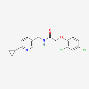 molecular formula C17H16Cl2N2O2 B2397761 N-[(6-cyclopropylpyridin-3-yl)methyl]-2-(2,4-dichlorophenoxy)acetamide CAS No. 2320210-21-5