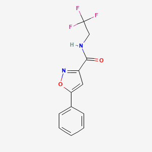 5-phenyl-N-(2,2,2-trifluoroethyl)-1,2-oxazole-3-carboxamide