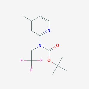 tert-butyl N-(4-methylpyridin-2-yl)-N-(2,2,2-trifluoroethyl)carbamate