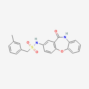 N-(11-oxo-10,11-dihydrodibenzo[b,f][1,4]oxazepin-2-yl)-1-(m-tolyl)methanesulfonamide