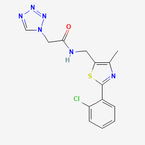 N-((2-(2-chlorophenyl)-4-methylthiazol-5-yl)methyl)-2-(1H-tetrazol-1-yl)acetamide