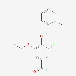 3-Chloro-5-ethoxy-4-[(2-methylbenzyl)oxy]benzaldehyde