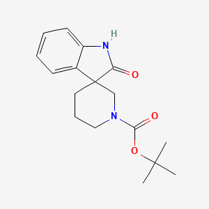 molecular formula C17H22N2O3 B2397814 TERT-BUTYL 2-OXO-1H-SPIRO[INDOLE-3,3'-PIPERIDINE]-1'-CARBOXYLATE CAS No. 857677-51-1