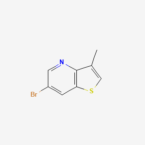 molecular formula C8H6BrNS B2397835 6-Bromo-3-methylthieno[3,2-b]pyridine CAS No. 2503207-71-2