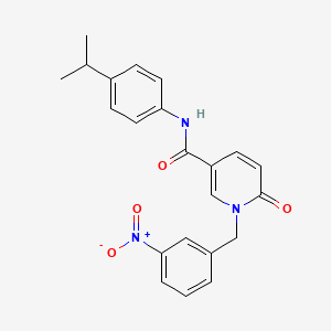 N-(4-isopropylphenyl)-1-(3-nitrobenzyl)-6-oxo-1,6-dihydropyridine-3-carboxamide