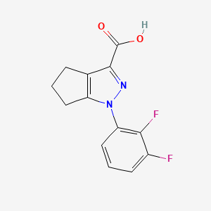 1-(2,3-difluorophenyl)-1H,4H,5H,6H-cyclopenta[c]pyrazole-3-carboxylic acid