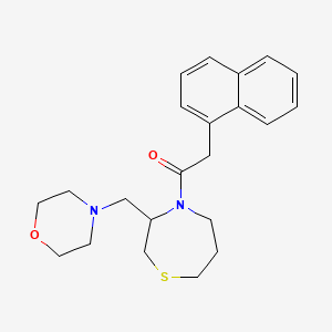 1-(3-(Morpholinomethyl)-1,4-thiazepan-4-yl)-2-(naphthalen-1-yl)ethanone