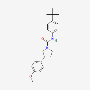 N-(4-(tert-butyl)phenyl)-3-(4-methoxyphenyl)pyrrolidine-1-carboxamide