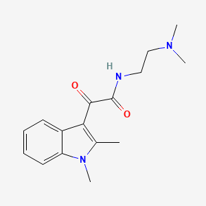 2-(1,2-dimethyl-1H-indol-3-yl)-N-(2-(dimethylamino)ethyl)-2-oxoacetamide