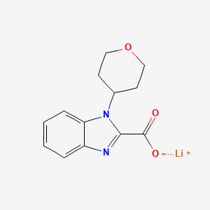 Lithium 1-(tetrahydro-2H-pyran-4-yl)-1H-benzo[d]imidazole-2-carboxylate