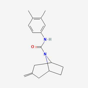 N-(3,4-Dimethylphenyl)-3-methylidene-8-azabicyclo[3.2.1]octane-8-carboxamide