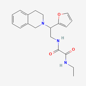 N1-(2-(3,4-dihydroisoquinolin-2(1H)-yl)-2-(furan-2-yl)ethyl)-N2-ethyloxalamide