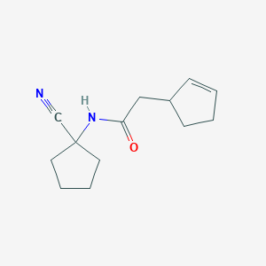 N-(1-cyanocyclopentyl)-2-(cyclopent-2-en-1-yl)acetamide