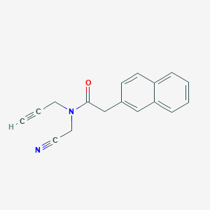 N-(cyanomethyl)-2-(naphthalen-2-yl)-N-(prop-2-yn-1-yl)acetamide