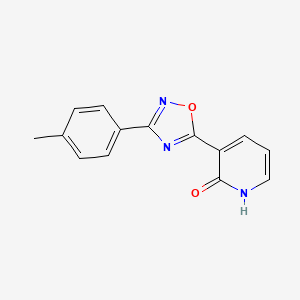 molecular formula C14H11N3O2 B2397895 3-[3-(4-methylphenyl)-1,2,4-oxadiazol-5-yl]pyridin-2(1H)-one CAS No. 950276-35-4