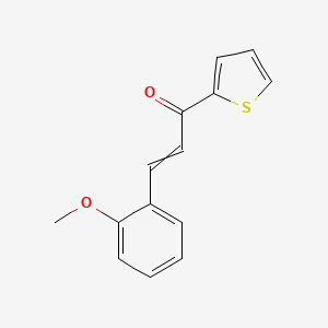 molecular formula C14H12O2S B2397918 3-(2-Methoxyphenyl)-1-thiophen-2-ylprop-2-en-1-one CAS No. 180298-05-9; 74441-57-9