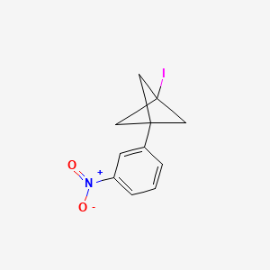 molecular formula C11H10INO2 B2397926 1-Iodo-3-(3-nitrophenyl)bicyclo[1.1.1]pentane CAS No. 2287274-24-0
