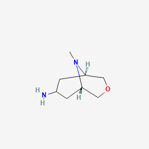 molecular formula C8H16N2O B2397936 exo-7-Amino-9-methyl-3-oxa-9-azabicyclo[3.3.1]nonane CAS No. 1187389-91-8