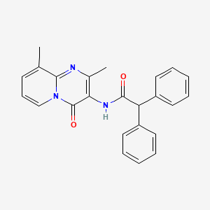 molecular formula C24H21N3O2 B2397937 N-{2,9-dimethyl-4-oxo-4H-pyrido[1,2-a]pyrimidin-3-yl}-2,2-diphenylacetamide CAS No. 897617-46-8