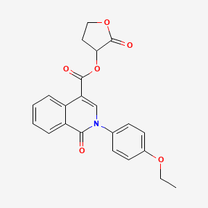B2397964 2-Oxotetrahydrofuran-3-yl 2-(4-ethoxyphenyl)-1-oxo-1,2-dihydroisoquinoline-4-carboxylate CAS No. 1030096-17-3