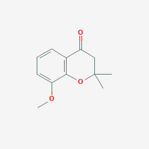 molecular formula C12H14O3 B2398012 8-Methoxy-2,2-dimethylchroman-4-one CAS No. 15496-18-1