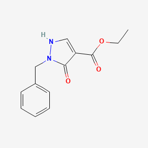 molecular formula C13H14N2O3 B2398026 ethyl 2-benzyl-3-oxo-2,3-dihydro-1H-pyrazole-4-carboxylate CAS No. 88585-36-8