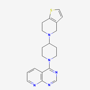 5-(1-Pyrido[2,3-d]pyrimidin-4-ylpiperidin-4-yl)-6,7-dihydro-4H-thieno[3,2-c]pyridine