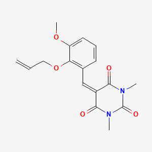 5-{[2-(allyloxy)-3-methoxyphenyl]methylene}-1,3-dimethyl-2,4,6(1H,3H,5H)-pyrimidinetrione