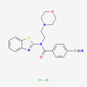 N-(benzo[d]thiazol-2-yl)-4-cyano-N-(2-morpholinoethyl)benzamide hydrochloride