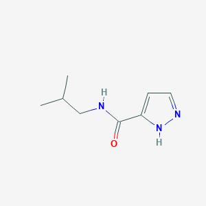 molecular formula C8H13N3O B2398125 N~3~-isobutyl-1H-pyrazole-3-carboxamide CAS No. 1339874-09-7