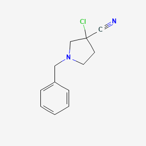 1-Benzyl-3-chloropyrrolidine-3-carbonitrile