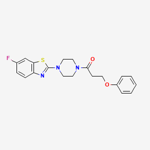 1-[4-(6-Fluoro-1,3-benzothiazol-2-yl)piperazin-1-yl]-3-phenoxypropan-1-one